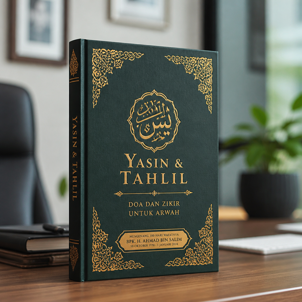Hasil cetak buku yasin berkualitas premium oleh Jagocetak Surabaya