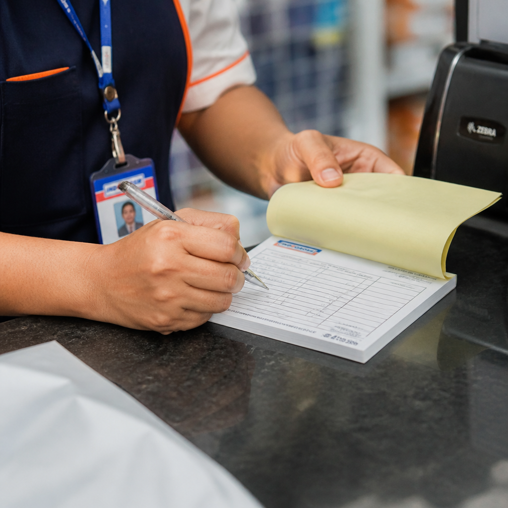 Hasil cetak nota berkualitas premium oleh Jagocetak Surabaya
