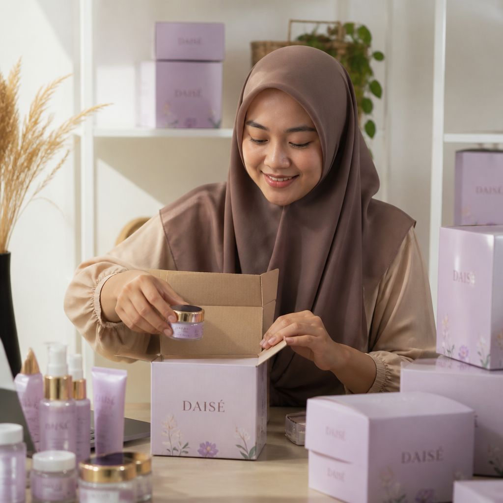 Hasil cetak packaging produk berkualitas premium oleh Jagocetak Surabaya