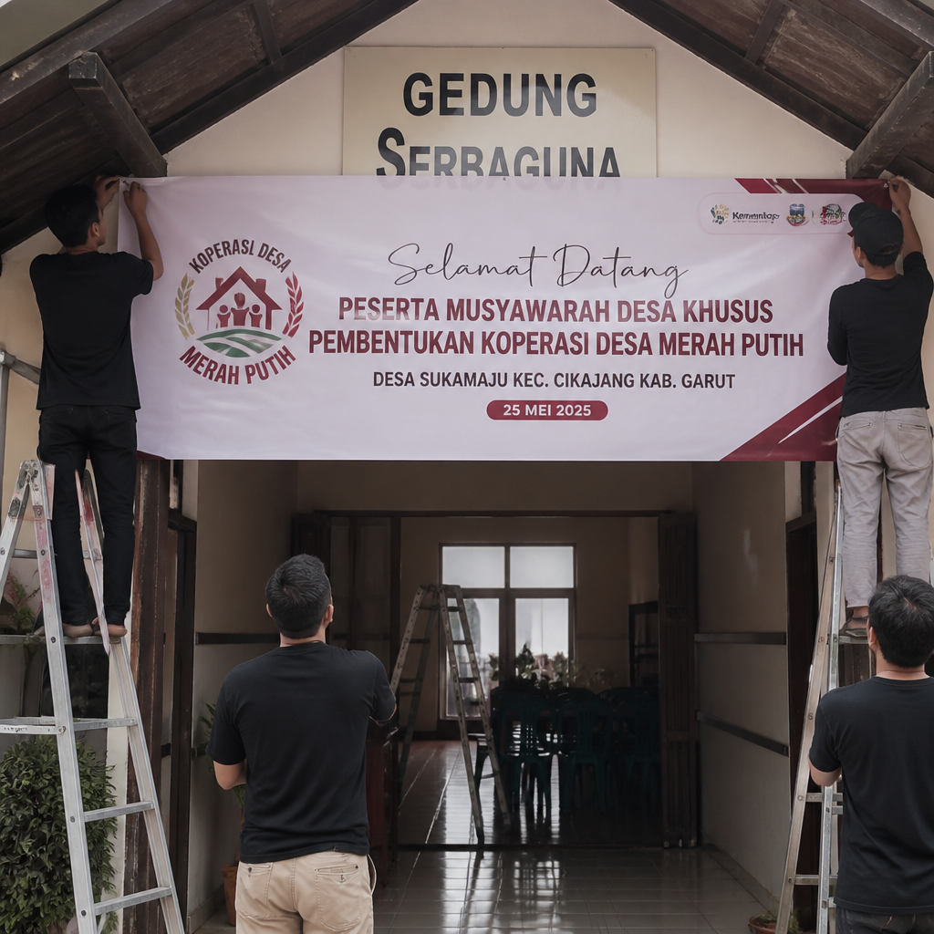 Hasil cetak spanduk berkualitas premium oleh Jagocetak Surabaya