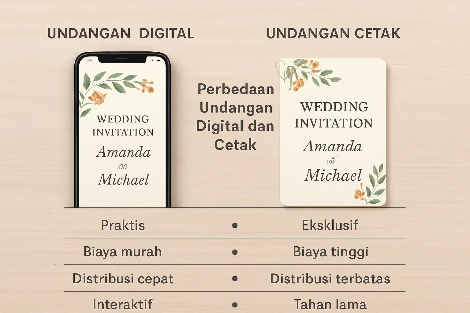 Perbedaan Undangan Digital dan Cetak : Mana yang Tepat untuk Acara Anda?
